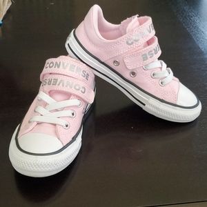 Pink velcro converse size 11c